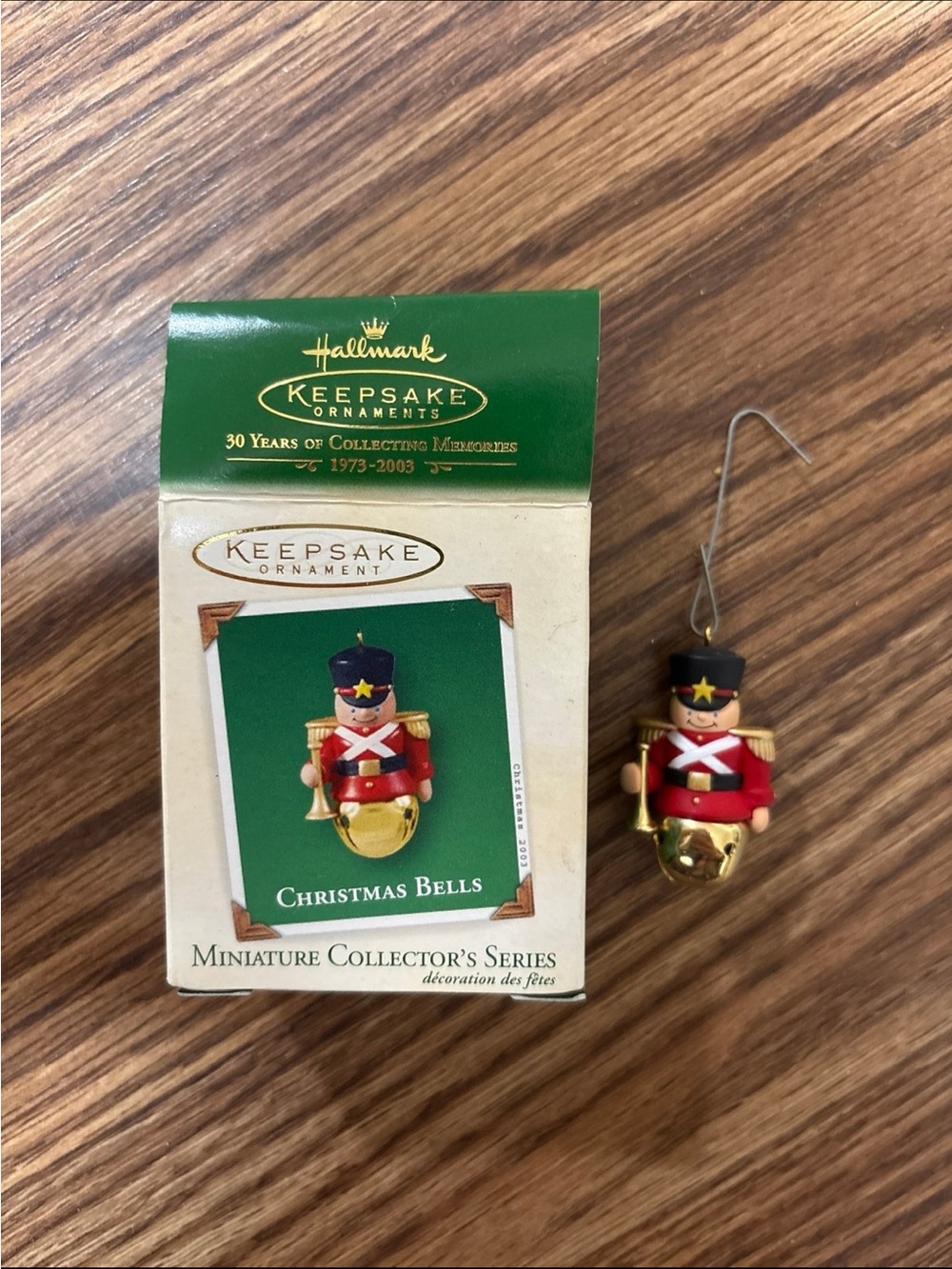 Hallmark Keepsake Miniature Toy Soldier Ornament in Red, Gold & Navy